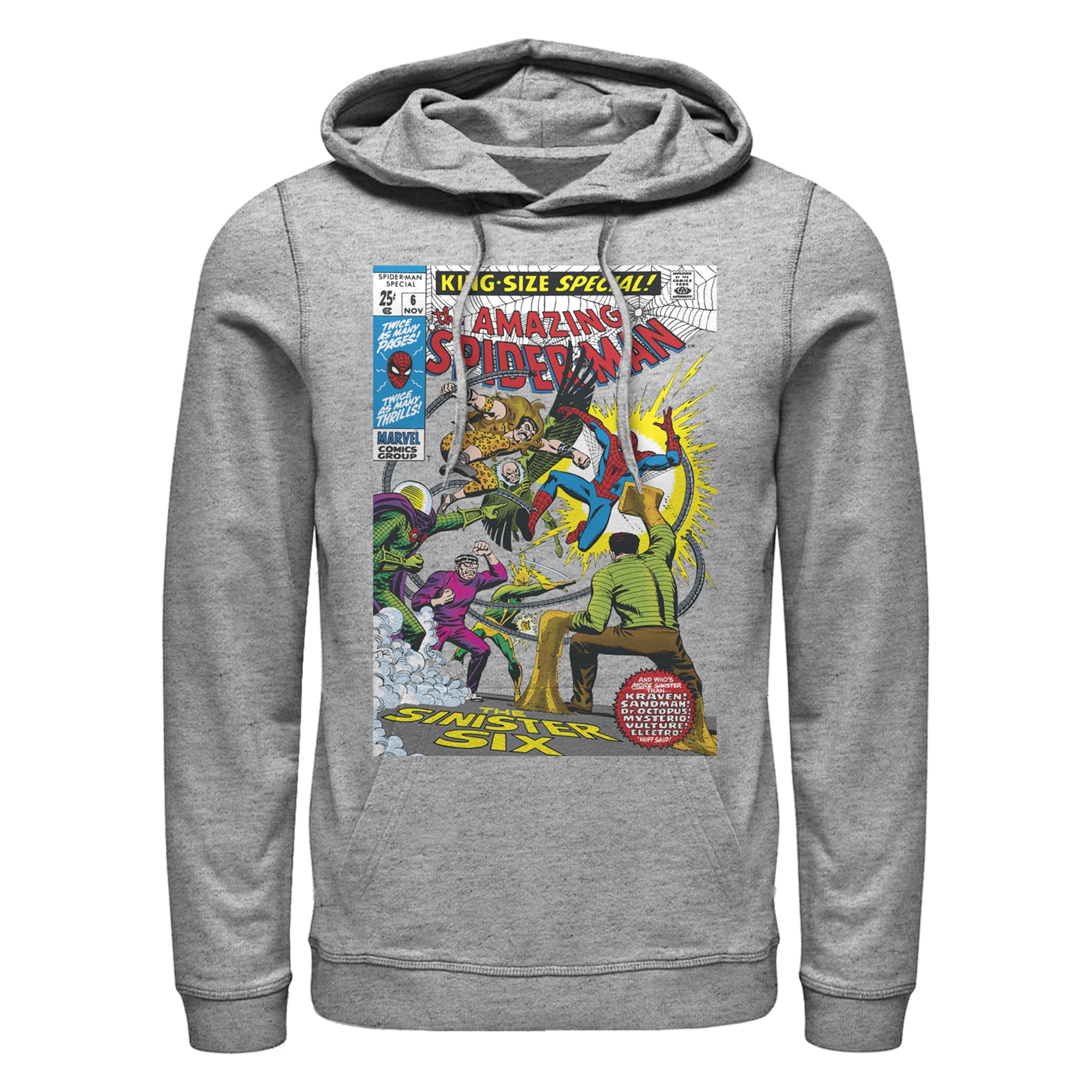Men's Marvel Sinister6 Comic Lightweight Hoodie